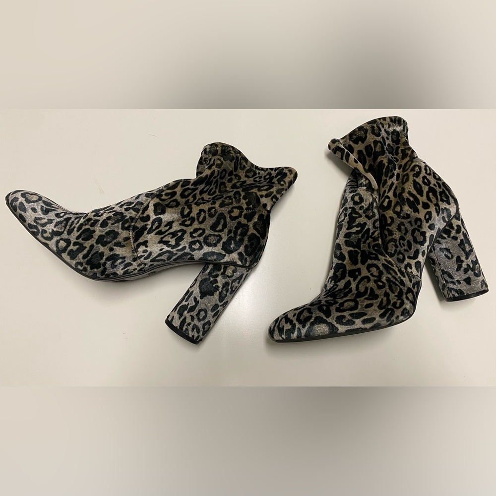Leopard Print Ankle Boots